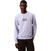 Calvin Klein Uomo Felpa Fleece Retro Graphic con Scollo Rotondo, Blu (Casual Blue), M