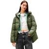 Tommy Jeans Tjw Hooded Midi Puffer Jacket Dw0dw21626 Piumino Donna (Pacco da 1)