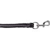 Covalliero KERBL Hippo - Cordino a moschettone per cavallo, colore: Nero/Argento