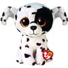 Ty - Peluche - Beanie Boos - Cane Dalmata - Luther - Bianco e Nero - Cagnolino con occhi glitter dorati - Il peluche con gli occhi grandi scintillanti - 15 Cm - 36389, 2009295