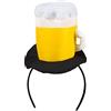 Boland 54244 - Cerchietto con bicchiere da birra, accessorio per copricapo, festa folk, costume, carnevale, festa a tema
