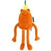 Doudou et Compagnie Histoire d'Orso - Peluche John Lemon 40 cm Arancione Limone - Grande Peluche Bambino Collezione MIAM - Limone soffice Stile spalmato - Regalo per Nascita neonata Bambina Ragazzo risveglio sensoriale