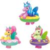 INKEE TOYS Galupy Unicorn Fun - Set 3 Giochi da Bagno per Bambini: Kily, Freya e Nova - Unicorni Squishy con Cambio Colore e Acqua per Vasca da Bagno