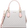 Michael Kors Marilyn - Cartella media, hardware color oro/firma MK/cipria multicolore