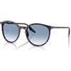 Ray-Ban Occhiali da sole unisex Rb2204, Tartaruga blu avana/blu sfumato trasparente, 54 mm