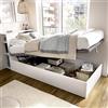 Dmora Letto per Bambini Barbasso Bianco Contenitore, Lettino Dimensione Materasso 90x190 cm