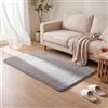 VOUNOT® Tappeto Morbido a Pelo Corto 80x150 cm, per Salotto e Camera da Letto, Lavabile in Lavatrice, con Doppio Sistema Antiscivolo, Stile Moderno, Grigio