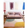 Ted Baker Westminster Cecil - Tappeto di lana per soggiorno, colorato, naturale e fatto a mano, design retrò per soggiorno, camera da letto, beige, multicolore, 160 x 230 cm