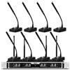D Debra MICROFONI WIRELESS UHF SET 8 GOOSENECK PLUG & PLAY FREQUENZA PROFESSIONALE