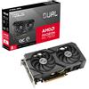 ASUS SCHEDA GRAFICA DUAL RX7600 EVO OC 8 GB GDDR6 AMD RADEON FINO A 2715 MHZ NERA