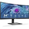 Philips MONITOR CURVO 34 POLLICI 3440X1440 VA WLED HDMI DP NERO 346E2CUAE/00 GAMING ULTR
