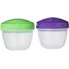 Sistema TO GO contenitori per yogurt | 150 ml | Vasetti piccoli per snack | Privi di BPA | Colori assortiti | 2 pezzi