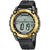 Calypso Orologio Digitale Uomo Gomma - 10 ATM, Data, Cronografo, Doppio Fuso, Luce, Allarme, 12/24 h - K5814 Flash Time