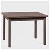 icreo Tavolo allungabile ERMES 110 moderno finitura bronzo cm 110/170x80 H78 con 2 allunghe estraibili da cm 30 in nobilitato melaminico di alta qualità