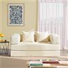 YINIX Divano Letto Pieghevole 160cm Matrimoniale, Divano Modulare Futon Boneless, Velluto a Coste con Telaio in Metallo, Materasso da Terra 2 Posti, Base Antiscivolo, Rivestimento Lavabile
