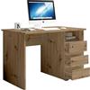 AVANTI TRENDSTORE Primus - Scrivania in Legno Laminato, Disponibile in 2 Diversi Colori e Misure (Quercia Artisan, 110x75x65 cm)