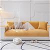 ZCXRYFL Copridivano Impermeabile 1 2 3 4 Posti Fodera Divano Antiscivolo Per Angolare E Penisola A L/U sofa Copridivani Universale In Pelle Tessuto Legno Massello Per Protezione Dei Mobili(90X160cm,Yellow)