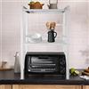 LANTUS Cucina Mensola a microonde griglia Forno Mensola Desktop controsoffitto Forniture Rack Household scalabile di archiviazione (40/64 * 36,5 * 78cm-bianco)