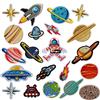 MWOOT Toppe Termoadesive, 21 Pz Pianeti Patch Sistema Solare Astronauta Patch Ferro sulle Toppe Adesivi Appliques per Abbigliamento, Zaino, Tappi, Riparazione del Bastone del Foro