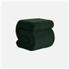 Alice's Garden Pouf in Bouclé Verde - 43x47x45 cm