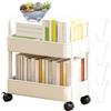 Generisch Roller Library Trolley a 2 livelli, carrello portaoggetti mobile con ruote, per giocattoli, libri, snack, organizer multifunzione per camera da , soggiorno, scuola