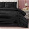 Juicy Couture Set piumone, poliestere, nero, doppio/matrimoniale XL
