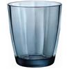 Bormioli Rocco 1337130 Pulsar Confezione 6 Bicchieri in Vetro per Acqua, 30 cl, Blu