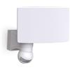 B.K.Licht Faro LED esterno con sensore di movimento e crepuscolare, luce bianca naturale 4000K, luce di sicurezza con accensione automatica, 20W, IP44, lampada da parete, faretto bianco, 230V