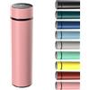 Homealexa 500ml Thermos Bottiglia Termica di Acqua in Acciaio Inox Bottiglietta Tazza Intelligente LED Temperatura Display Touch Smart Borraccia Isolante Sottovuoto