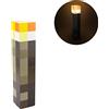 Paladone Luce Torcia Minecraft Merchandise Ufficiale, 2 Modalità di Luce, 2 Modalità di Utilizzo, Alimentata a Batterie, Regalo per Gamer