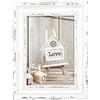 GRILLMER ZEP S.r.l sy923 W Rivoli White Cornice in Legno, Legno, Look Vintage, Bianco, 22, 5 X 32, 5 cm