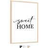 edihome, Cornice A4, 21 x 29,7 cm, in Legno, Laminato Acrilico, per Titoli Universitari, Poster, Foto di Matrimonio, Comunione e Certificati (Legno, A4)