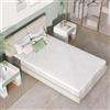 Novilla Topper Matrimoniale 120x190 Memory Foam e Schiuma Traforata 7.5cm