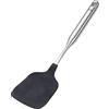 Fissler Spatola per wok Essential/silicone con manico in acciaio inox (34,5 cm), lavabile in lavastoviglie