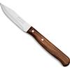 ARCOS Spelucchino Acciaio Inossidabile NITRUM 65 mm | Coltello per sbucciare con lama in acciaio NITRUM e manico ergonomico in legno compresso. Serie Latina. Colore marrone.