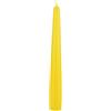 Cereria Di Giorgio - Set da 6 Candele Coniche Laccate - Colore Giallo - Diametro 2.2 cm Altezza 21 cm - Durata 5 Ore - Standard per Candelabri