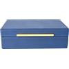 XIGEXIGE Scatola decorativa Shagreen blu navy, in finta pelle, per conservare ricordi e ricordi, piccole scatole decorative con coperchio, per la decorazione della casa moderna, portagioie organizer