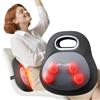 BOB AND BRAD Massaggiatore Schiena e Collo con Calore per Sollievo Dolori, EZBack Go Tessuto Profondo 4D Shiatsu Lombare, Cuscino Massaggiante con Maniglia per Ufficio & Casa, Regalo per Uomo & Donna