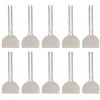 DUIMIMI 10pcs Tasto per squittiere in acciaio inossidabile, dentifricio in metallo e rullo di tintura per capelli, strumento ergonomico per tubi in pasta di crema, spremiatura di