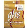 GHS Strings GHS™ Strings »VINTAGE BRONZE™ VN-L ACOUSTIC GUITAR« Corde per Chitarra Acustica - 85/15 Bronze - Light: 012-054