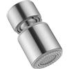 Ysmorla Aeratore Rubinetto Cucina M22, Girevole 360° con Filtro Antispruzzo | Aeratore per rubinetto con filettatura M22, rotazione 360° e giunto sferico 120°, ideale per risparmio acqua e pulizia