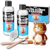 Vividye Air Dry Clay Glaze - 200 ml di vernice sigillante ultra lucida, finitura lucida, resistente ai graffi, ingiallimento, impermeabile, per ceramica, argilla polimerica, pittura acrilica