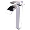 Kadelg Rubinetto Bagno Lavabo Alto,Miscelatore Lavabo Bagno Moderno,Rubinetto Sottolavello Acqua Calda e Fredda,Viene Fornito con Tubo da 3/8 lungo 60 cm