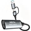 Gebildet USB 3.0 HDTV Video Scheda di Acquisizione,4K 30Hz 1080P 60FPS,Adattatore USB-C Incluso,Streaming Live di Giochi Scheda di Registrazione,Compatibile con HD Gioco Dispositivi,Windows e Mac OS