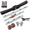 VKE Tagliapiastrelle 3300 mm, 3 Guide, Spessore di Taglio 12 mm | Guide Componibili 800/1000/1500 mm, per Piastrelle Grandi, Ceramica E Pietra, Pinza, Borsa, Rotella di Ricambio E Ginocchiere