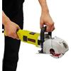 HongKKon Fresa elettrica da 4000 W, 6500 giri/min, fresa per scanalatura per muri, angolo di scanalatura elettrica con 5 lame per sega, taglio a 360°, macchina per scanalature per cemento
