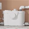 INEFLO Pompa trituratore per cantina, pompa per WC con motore in rame per sotto la linea 23 piedi/7 m, sistema di lavaggio verticale/orizzontale, 4 ingressi per lavello, doccia/lavandino,500W