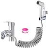 DQZSY Set doccia in plastica ABS per bidet, set per pannolini in tessuto per bambini, con dispenser per rubinetto, gancio per tubo a molla, dispenser per rubinetti M22 x M24, igiene del bagno e pulizia dei