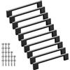 SOTECH 10 maniglie per mobili BLACKLINE XII BA 128 mm alluminio nero opaco