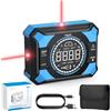 eSynic Inclinometro Digitale 3 in 1 con Livella Laser a Croce, Angle Finder Magnetico Ricaricabile USB-C, Precisione ±0.1°, Display LED, 4x90°/2x180°, per Quadri, Mensole, Piastrelle e Falegnameria